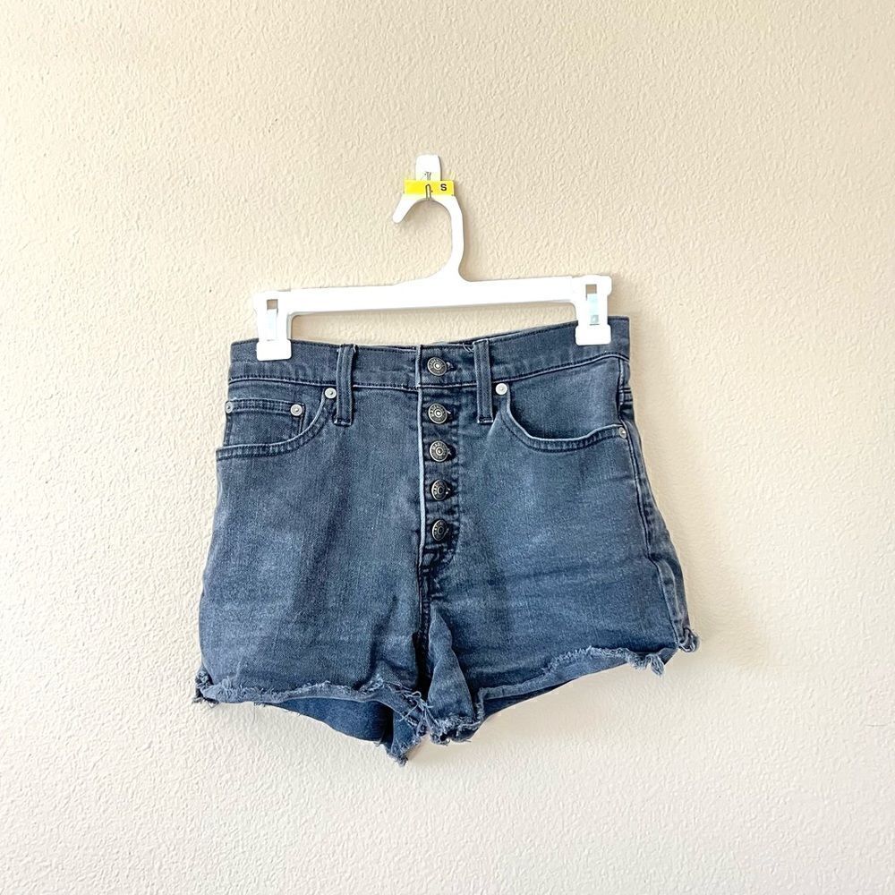 Madewell High Rise Raw Hem Shorts